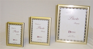 Picture of Frame Brushed Gold with Antique Gold Border